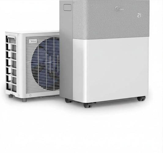 Midea PortaSplit — climatiseur split mobile réversible 12000 BTU 3,5 kW 4-en-1, WiFi, jusqu'à 42 m²