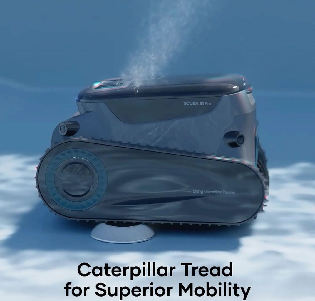 Aiper Scuba S1 Pro 2025 — robot piscine sans fil 200 m², fond parois ligne d'eau, 180 min, app