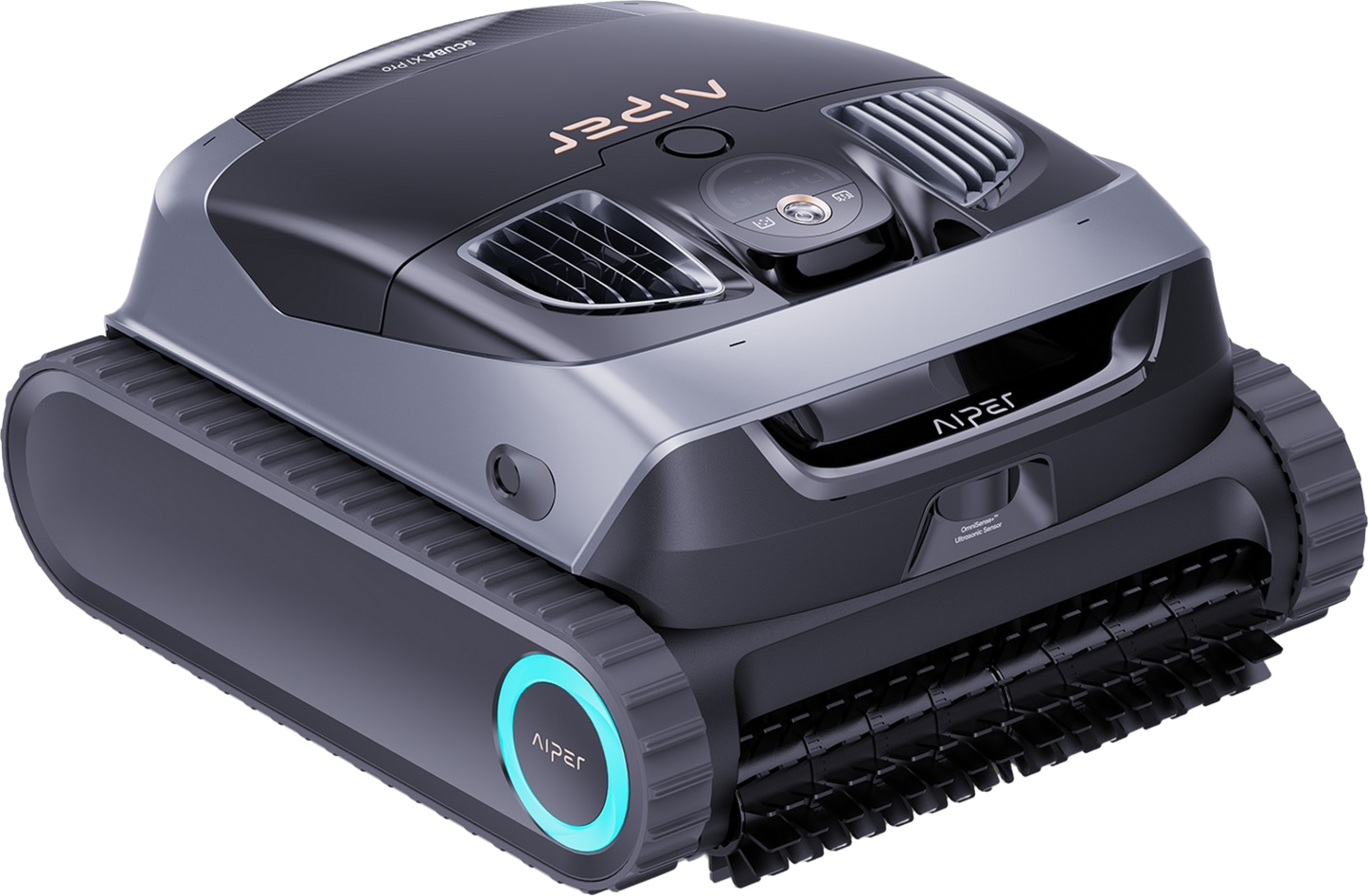 Aiper Scuba X1 Pro — robot piscine sans fil 200 m², 420 L/min, fond parois ligne d'eau, 180 min