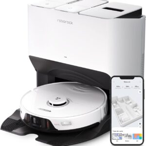Roborock S8 Pro Ultra – Robot Aspirateur Laveur, 6 000 Pa, Station RockDock Ultra, Autonomie 300 m²